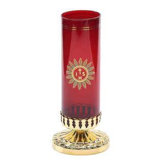Candelero estilo imperio con base dorada y va...