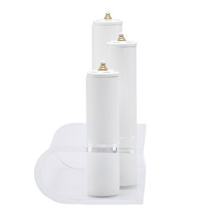 Candelero moderno con soporte acrlico y tres...