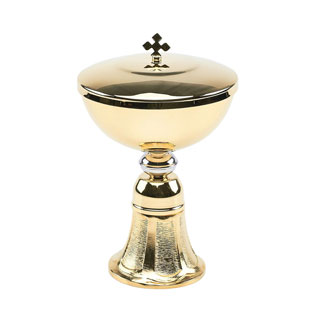 Copn con base fundida en latn dorado