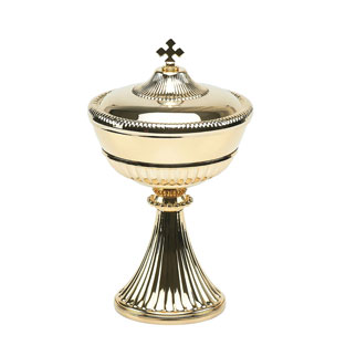 Copn Impero en latn dorado con decoracin e...