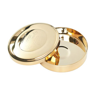 Portaviticos dorado con inscripcin JHS