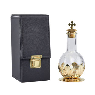 Estuche con 1 botella de santos leos decorad...