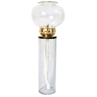 Antorcha Diam. 8 Cm con paraviento - dorada