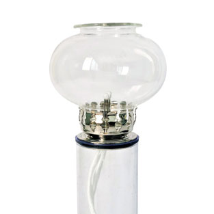Antorcha Diam. 8 Cm con paraviento - niquelad...
