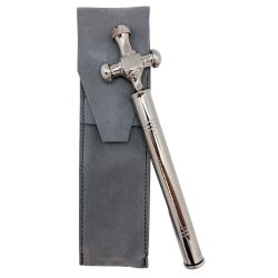 Hisopo con cruz plateado - 21 cm