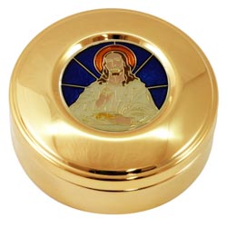 Caja para formas , Cristo en bendicin pintad...