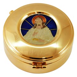 Caja para formas , Cristo en bendicin pintad...
