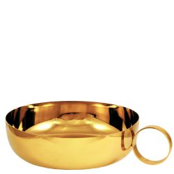 Copn-patena en latn dorado 24K con anilla l...