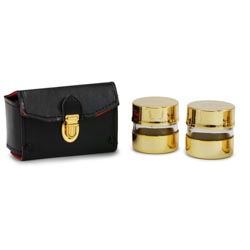 Set de 2 botes dorados para santos leos con ...