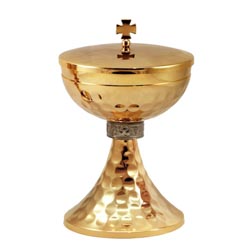 Copn en latn dorado de 24K con nudo platead...