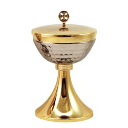 Copn en latn dorado de 24K con base lisa y ...