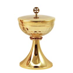 Copn en latn dorado de 24K con copa martill...