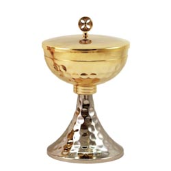 Copn en latn dorado de 24K con base y copa ...