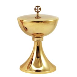 Copn en latn dorado de 24K de lneas simples