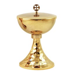 Copn en latn dorado de 24K con base martill...