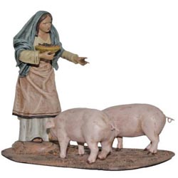 Pastora cerdos 12 cm