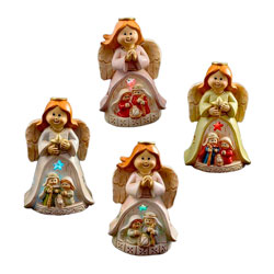 Misterio en ngel luz 10 cm 4 surtidos