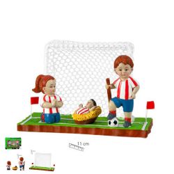 Misterio futbol rayas rojas y azul