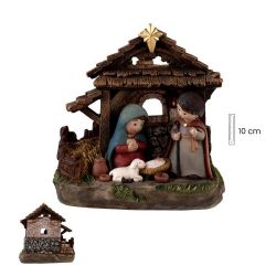 Misterio infantil con oveja - Resina de 10 cm