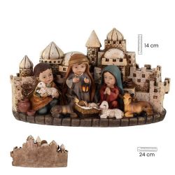 Misterio infantil con pastor - Resina de 14 c...