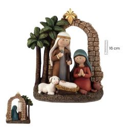 Misterio infantil con oveja y arco - Resina d...