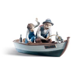 Pescadores en bote
