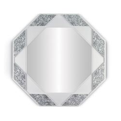Espejo octogonal (blanco y negro)