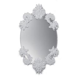 Espejo oval sin marco (blanco)