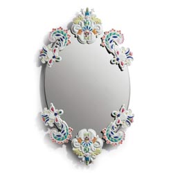Espejo oval sin marco (multicolor)