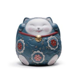 Maneki neko ir (azul)
