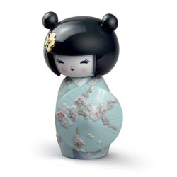 Kokeshi di (turquesa)
