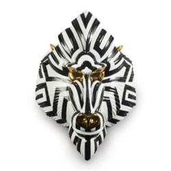Mascara mandril (negro-oro)