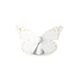 Mariposa (blanco-oro)