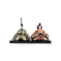 Hina dolls (verde y naranja)