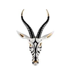 Mascara antilope (negro-oro)