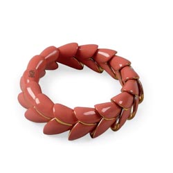 Pulsera heliconia (coral)