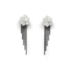 Pendientes largos orqudea