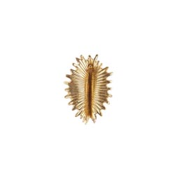 Pendiente grande actinia (oro)