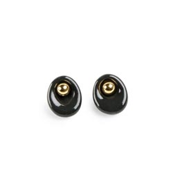 Pendientes botn Golden pebbles