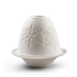 Litofania navidad-copos de nieve