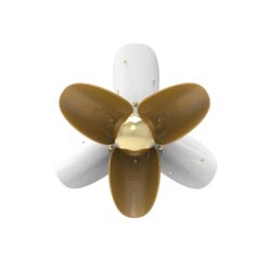 Aplique pared blossom(blanco-oro)(ce/uk)
