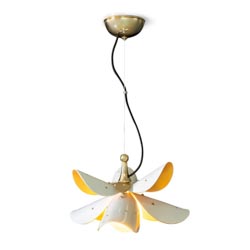 Lampara colg blossom(blanco-oro)(ce/uk)