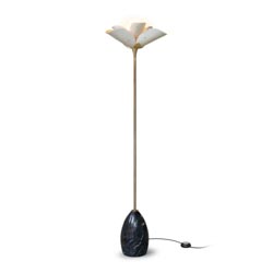 Lampara de pie blossom (blanco-oro)(ce)