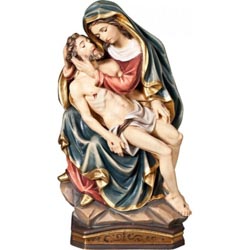 Piedad - Imagen en talla de madera
