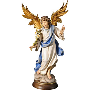 Imagen de San Gabriel Arcngel en talla de ma...