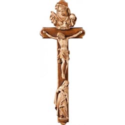 Cruz de la pasin en talla de madera de val G...