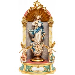 Virgen de la Pursima Concepcin con aureola ...