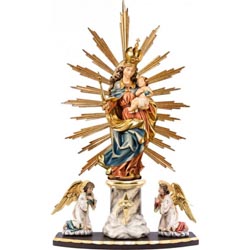 Virgen barroca - Altar casero - Imagen en tal...