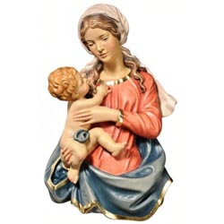 Virgen Dolomites relieve - Imagen en talla de...
