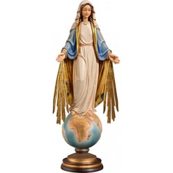 Virgen Inmaculada en globo con rayos - Imagen...